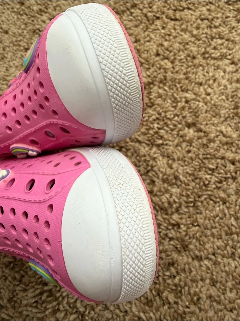 Skechers Girls Pink Slip On Shoes Kids size 8